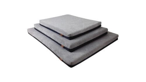 ORTOPEDSKO LEŽIŠČE S SPOMINSKO PENO ZA PSE - SIVO