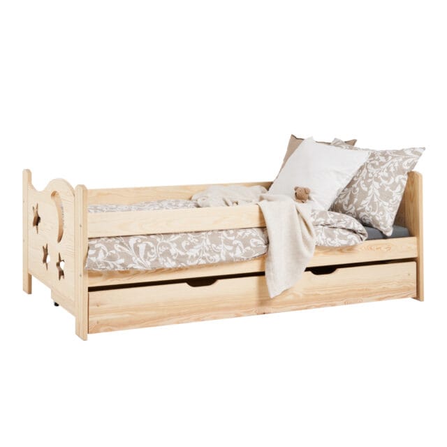Zvezdica - Otroška posteljica iz masivnega borovega lesa