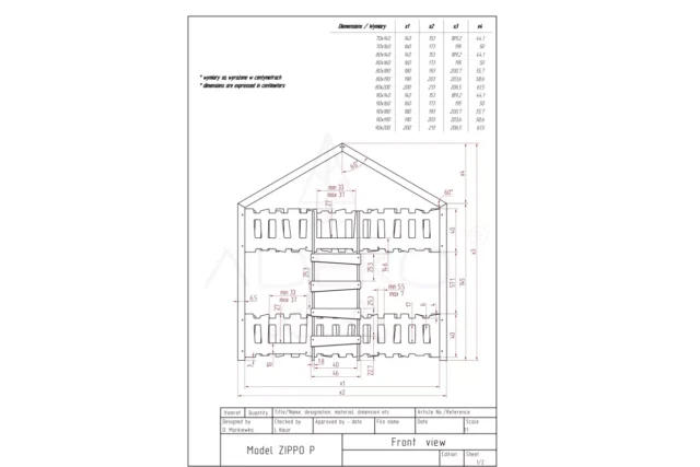 ZIPPO P - Otroški pograd Hiška