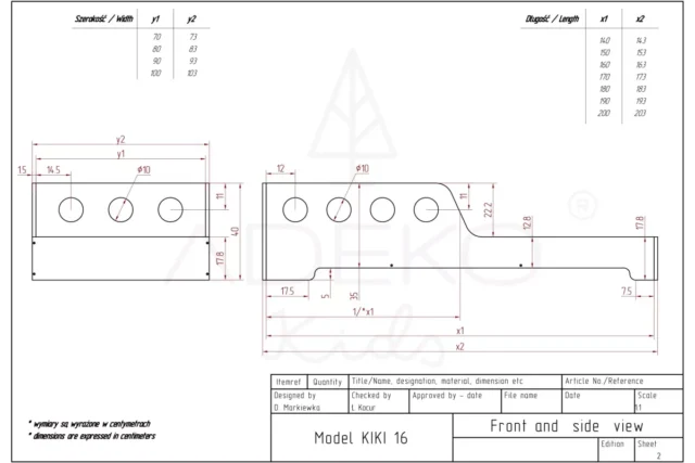 KIKI 16 - otroška postelja