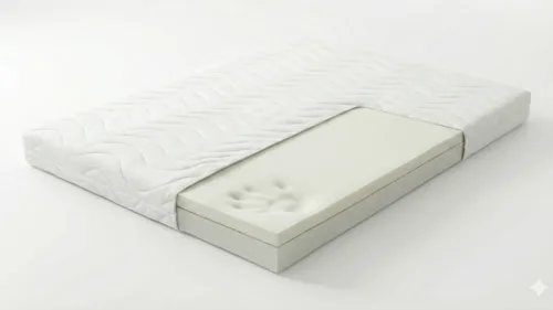 Nadvložek spominska pena na postelji