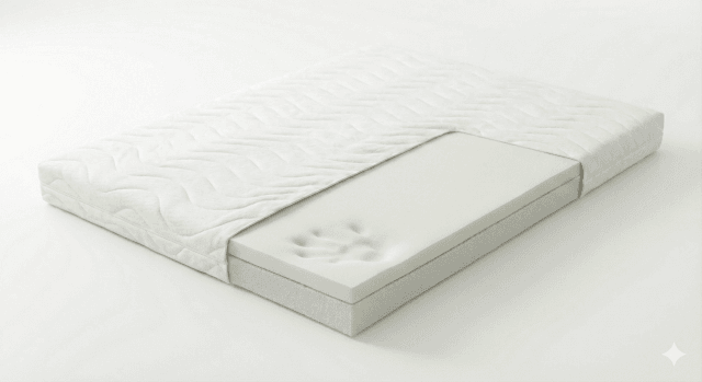 Nadvložek spominska pena na postelji