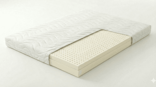 Naravni nadvložek lateks prerez slojev