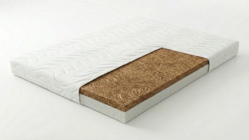 Trdi nadvložek kokos in pena prerez