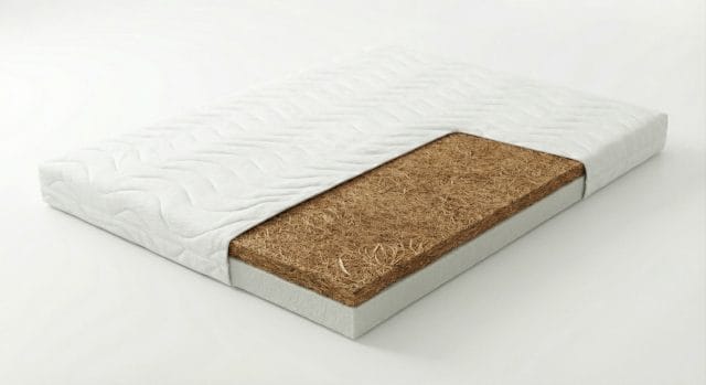 Trdi nadvložek kokos in pena prerez